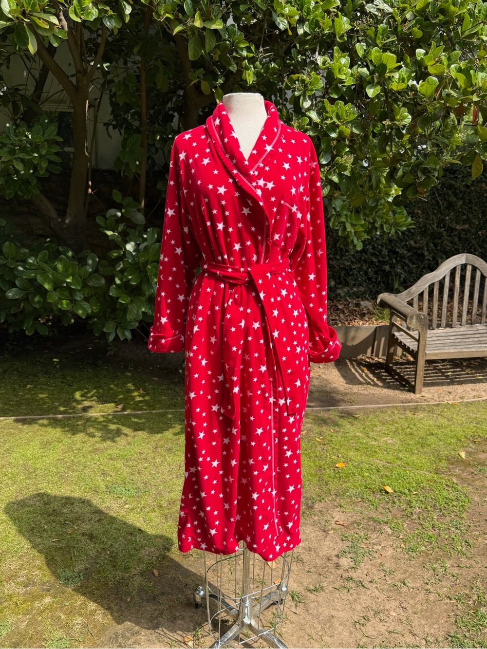 Charter Club Intimates fleece wrap robe - size S